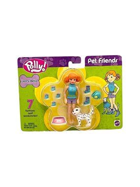 Polly Pocket Doll Pet Friends Lea Bella Dog Mattel‎ Vintage New 2002